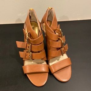 Michael Kors dark tan sandals